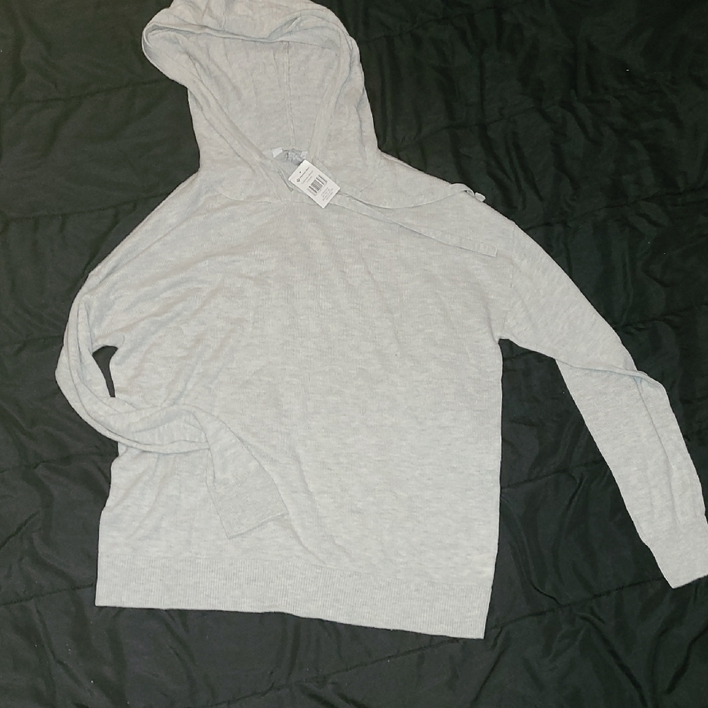 Men's Gray Hooded Sweater
